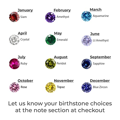 Mom Necklace With Kids Names & Birthstone