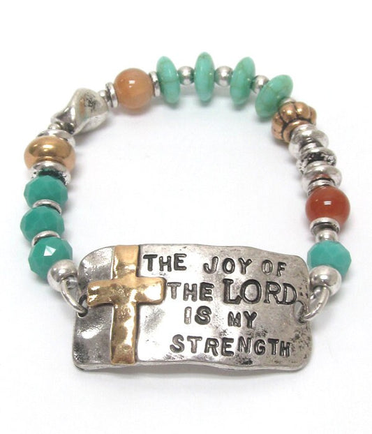 Vintage Scripture Bracelet